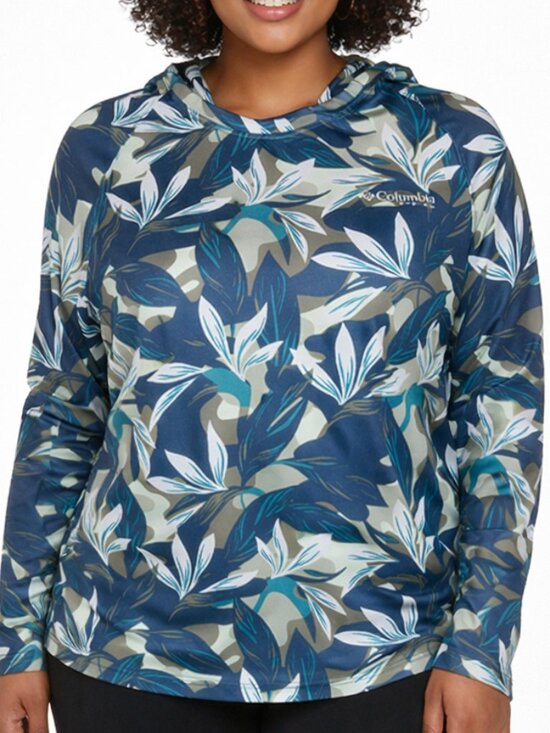 Columbia Sweaters - Columbia PFG Hooded Performance Fishing Shirt | Size Medium